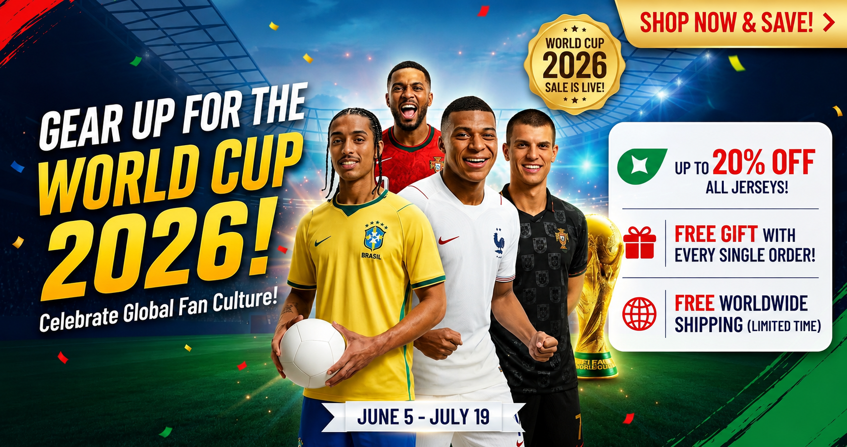 World Cup 2026 football jerseys collection for passionate fans